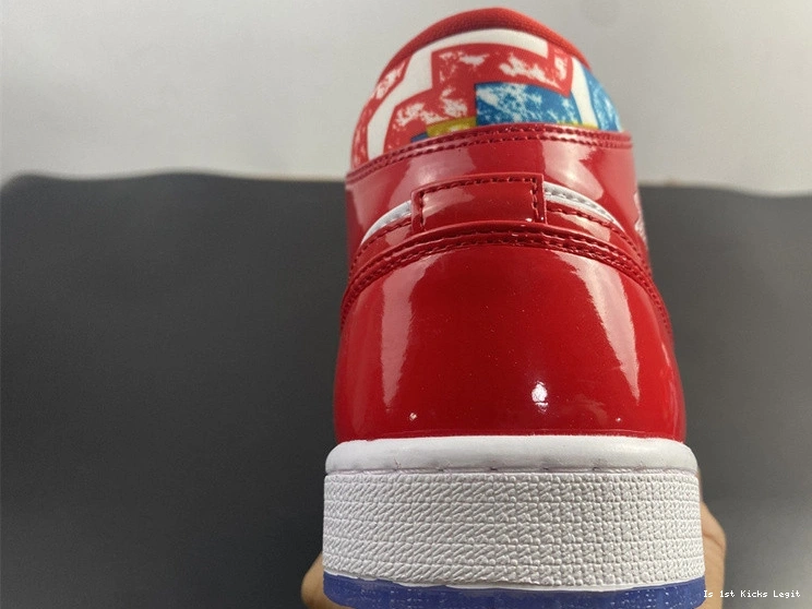 DC7294-600 Jordan Air Mid 1 Patent Red 0305